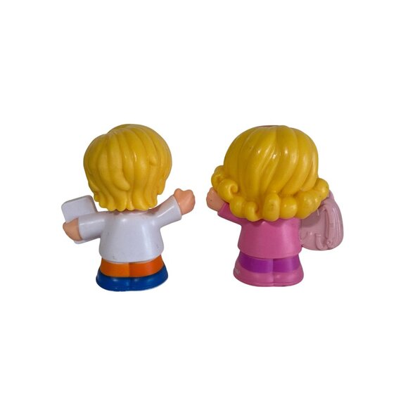 Fisher Price Little People School Eddie Sarah Lynn Twins Backpacks 2016 Figures - Picture 3 of 5